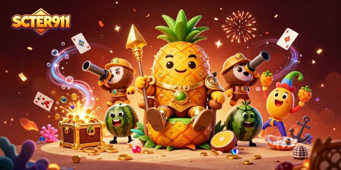 Engage in thrilling gameplay with SCATTER911’s vibrant beach casino scene featuring rich elements.