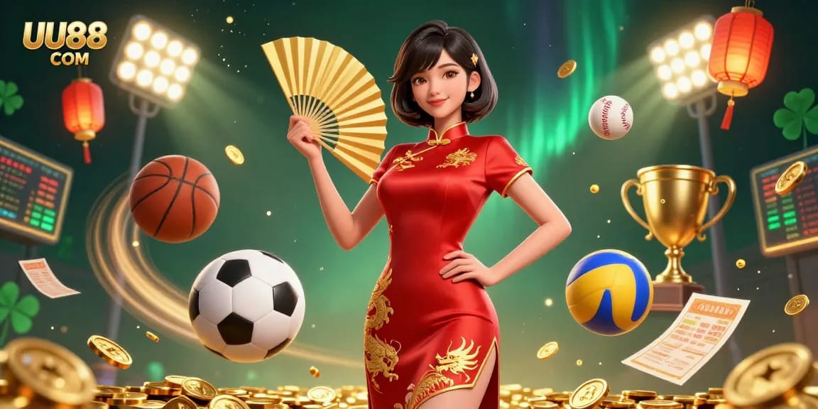 Engage in gaming excitement at UU88 COM with vibrant visuals of casino elements and exciting gameplay.