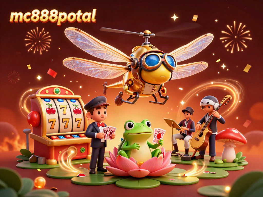 Menang dalam permainan slot di mc888portal dengan kasino ceria yang dipimpin naga terbang!