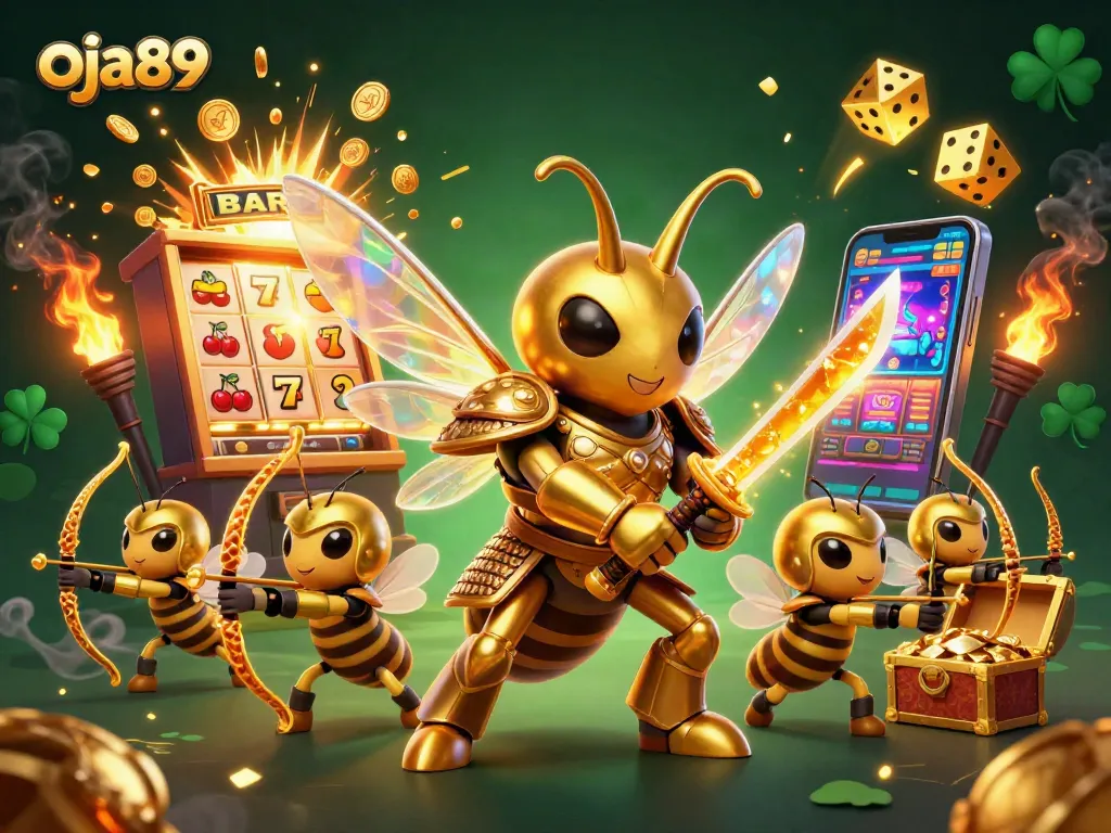 Jelajahi dunia taruhan oja89 dengan slot yang berkilauan dan simbol keberuntungan.