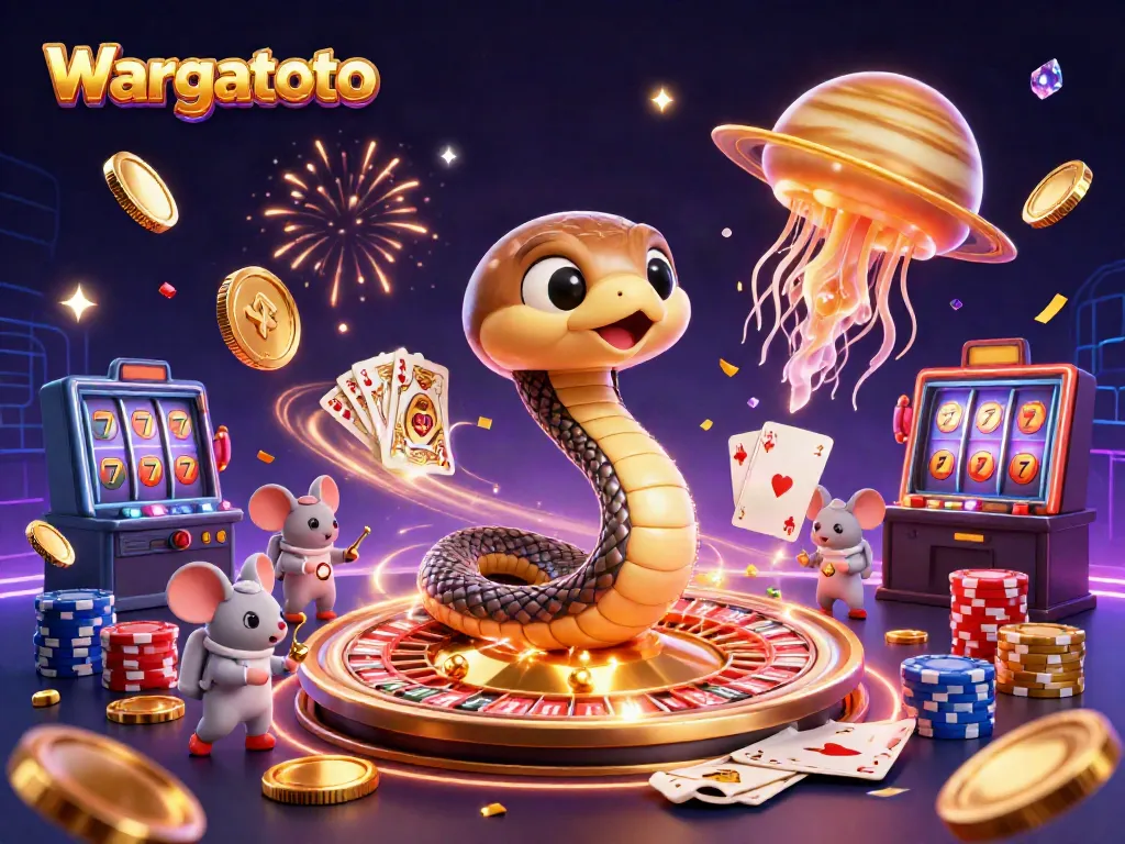 Wargatoto menghadirkan permainan yang mendebarkan dengan snake Saturnus dan dealer ubur-ubur emas