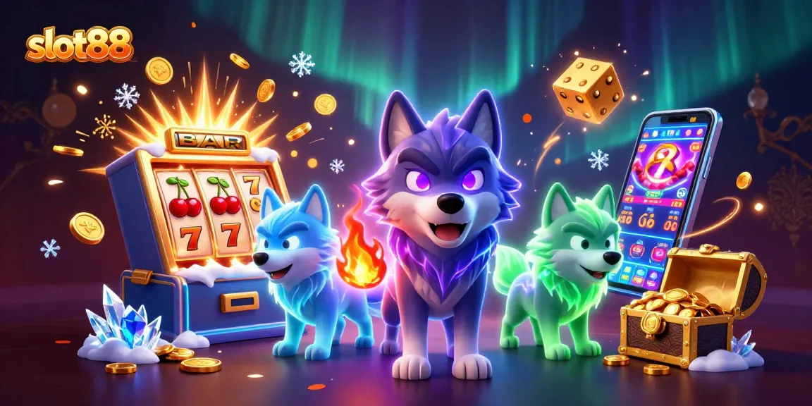 Mainkan slot88 dan raih jackpot besar dengan mesin slot berkilauan yang dikelilingi oleh karakter menarik.
