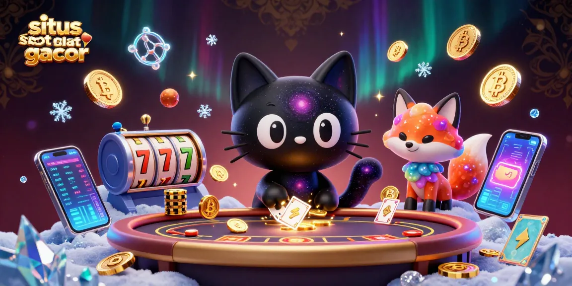 Visualisasi permainan judi situs slot gacor dengan elemen kasino yang menarik dan interaktif.