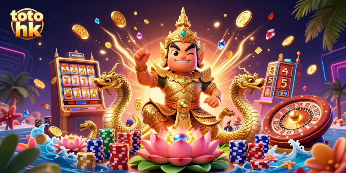 Menangkan toto hk dengan mesin slot yang menampilkan simbol keberuntungan dan jetas bergulir.