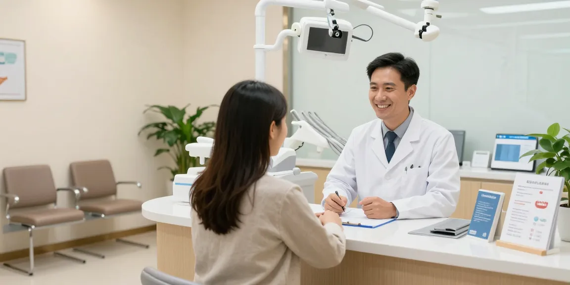 Visit the dentist in a modern clinic with friendly staff and comfortable atmosphere.