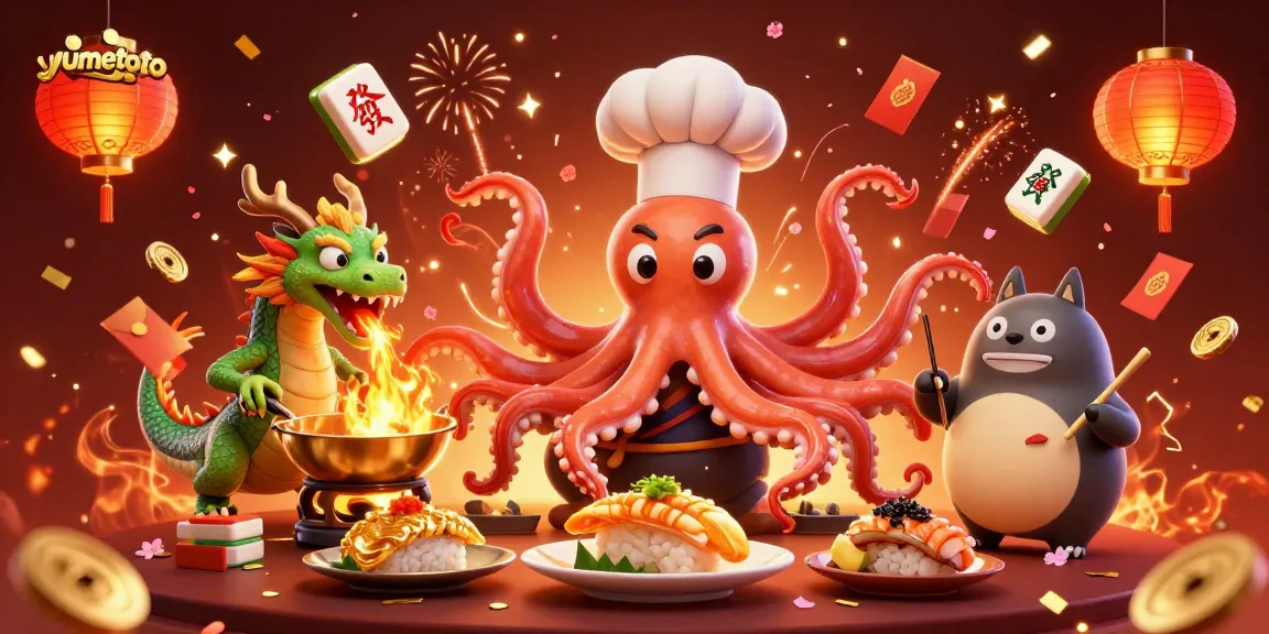 Engage with yumetoto's thrilling online game offerings featuring lively characters and festive elements.
