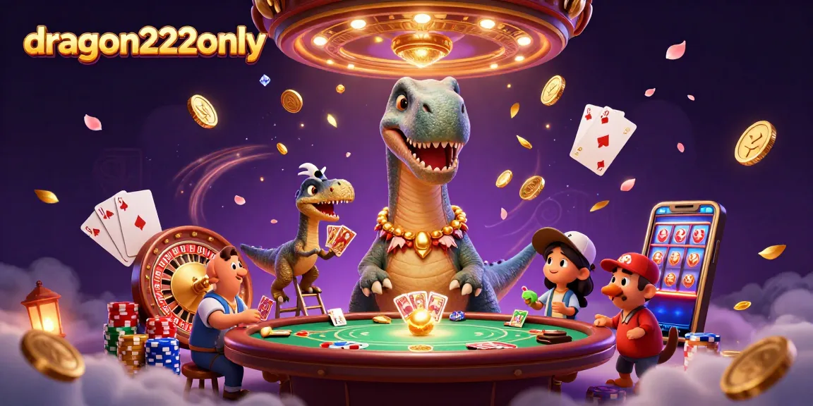 Experience thrilling gameplay with dragon222only's vibrant casino scene featuring unique animated characters.