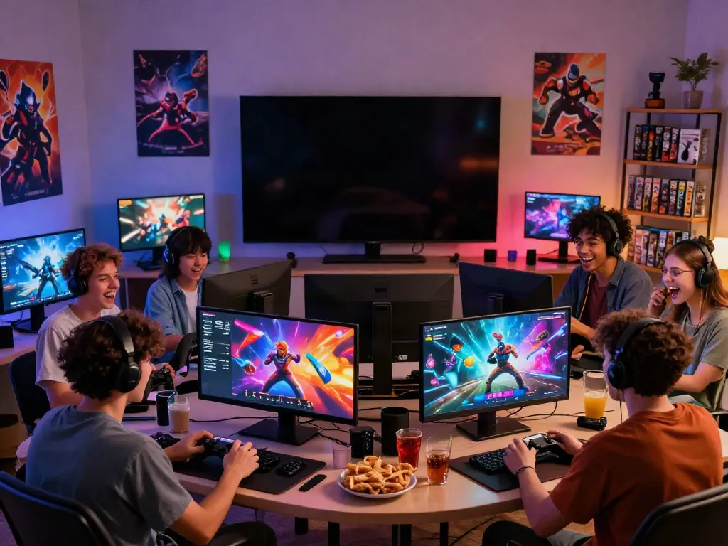 Pengalaman bermain game online yang seru di BABE138 dengan teman-teman, menunjukkan suasana keakraban dan kegembiraan.