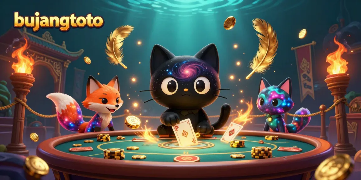 Engage in thrilling gameplay at bujangtoto's cosmic casino, with exciting characters and vibrant scenery.