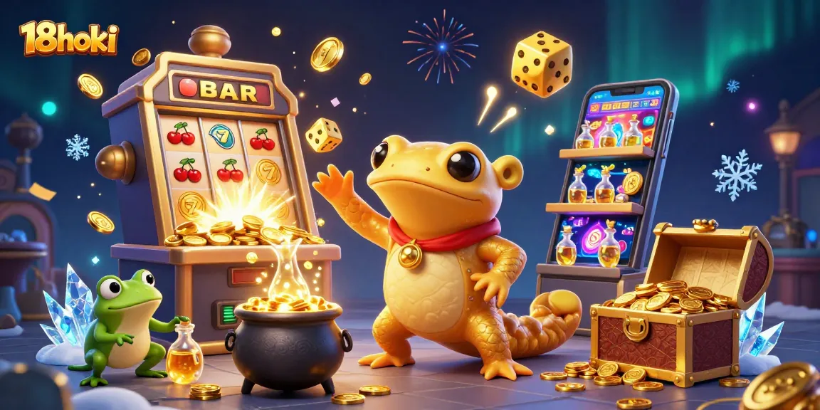 Experience winning with 18hoki as the golden salamander alchemist transforms metals into riches.