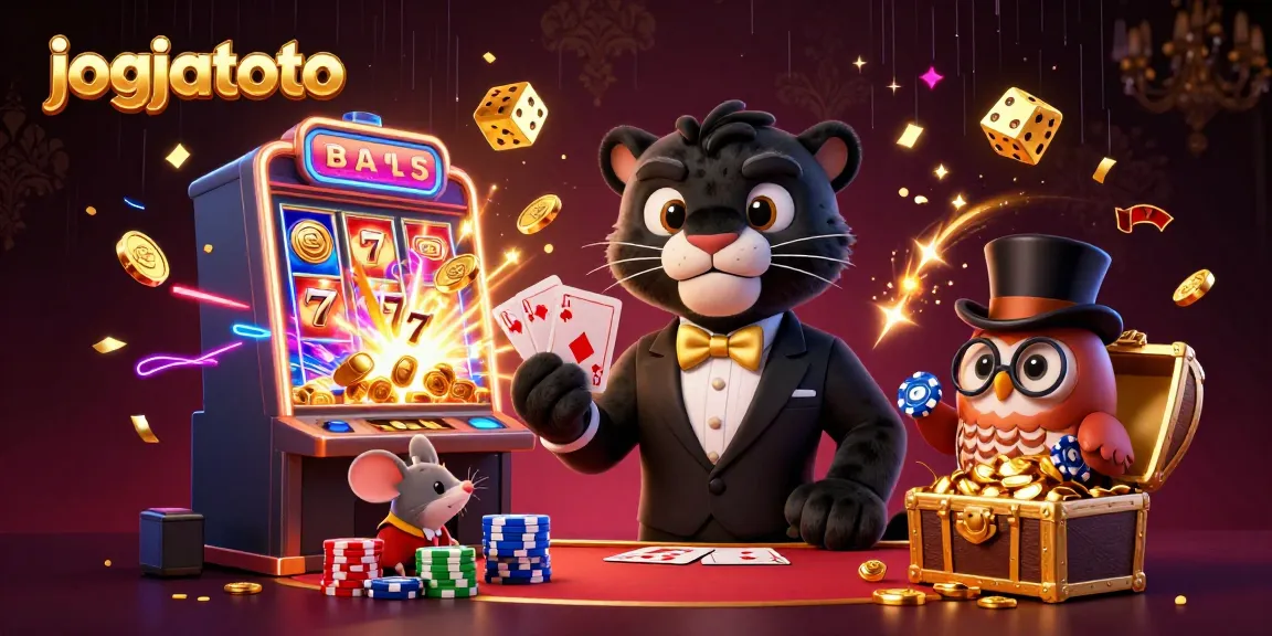 Experience the excitement of jogjatoto with a stylish panther dealer and gaming elements.