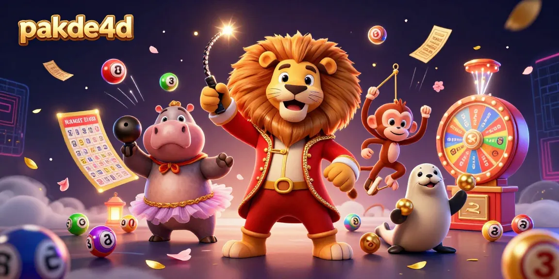 Engage in thrilling winnings with pakde4d's vibrant circus-themed lottery games.