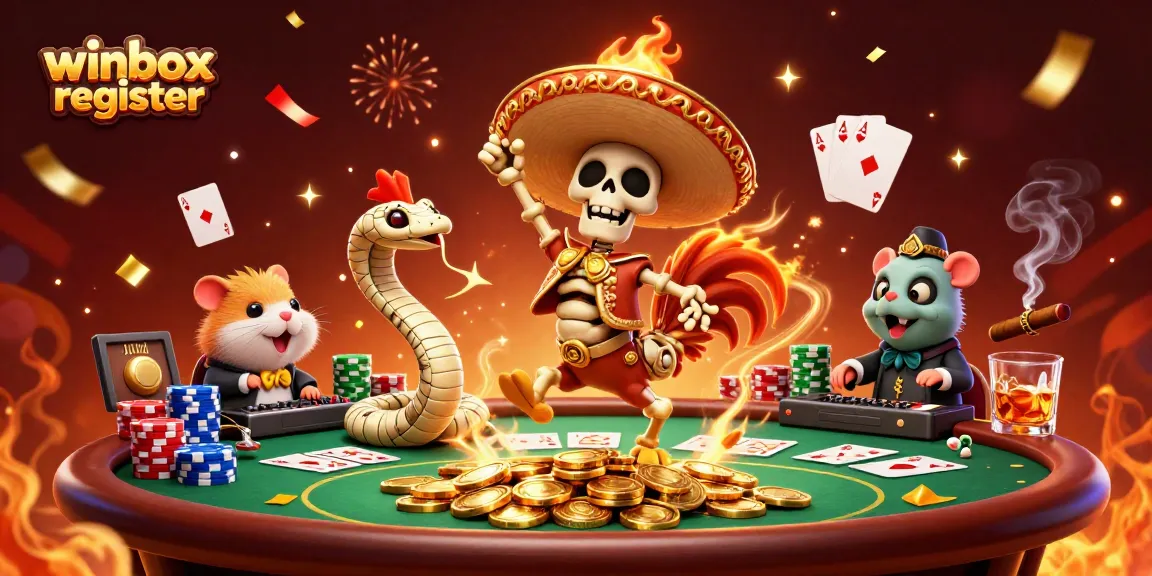 Spin to win with winbox register and enjoy a vibrant 3D casino celebration!
