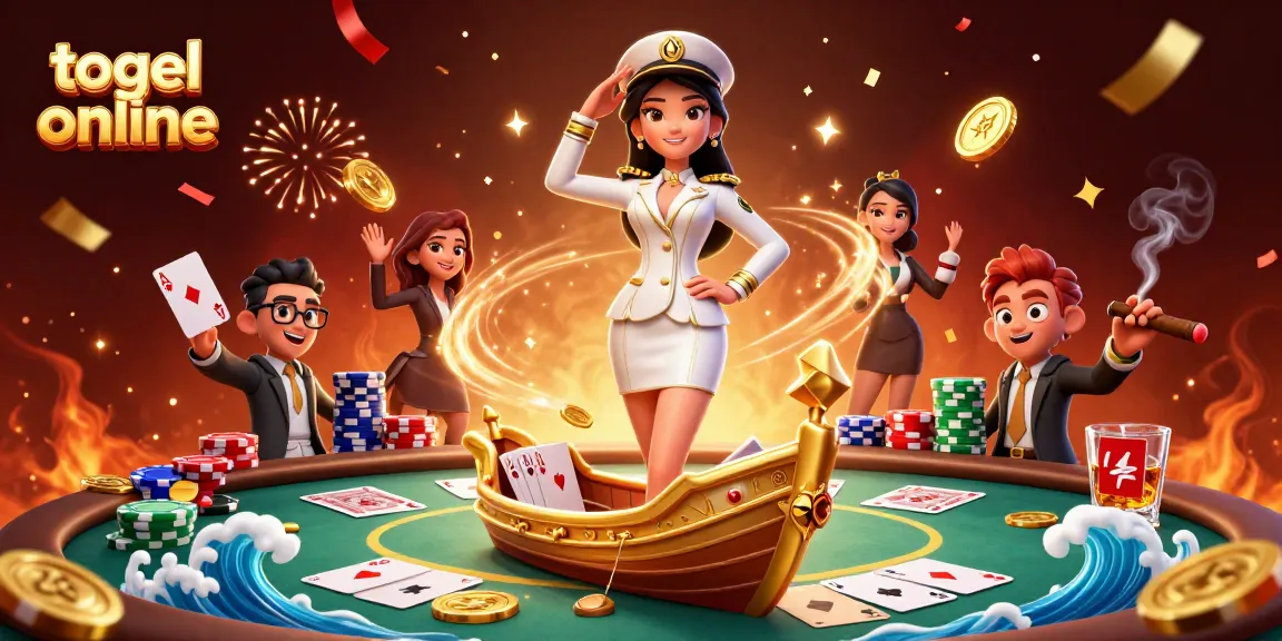 Experience thrilling togel online gameplay with a vibrant 3D illustration of Asian casino enthusiasts.