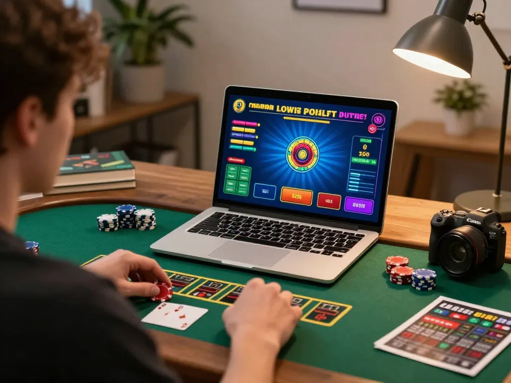SC88 online player engaged in a live blackjack game, showcasing vibrant interface and strategic focus.