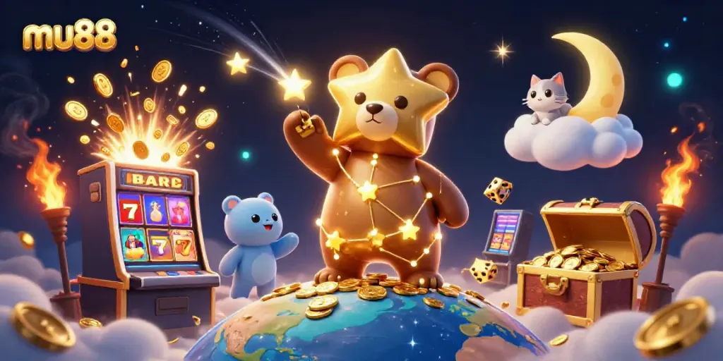 Experience mu88's enchanting casino world filled with vibrant characters and exciting gaming elements.