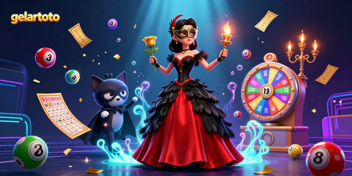 Engage with gelartoto's vibrant lottery scene featuring dynamic game elements and stylish characters.