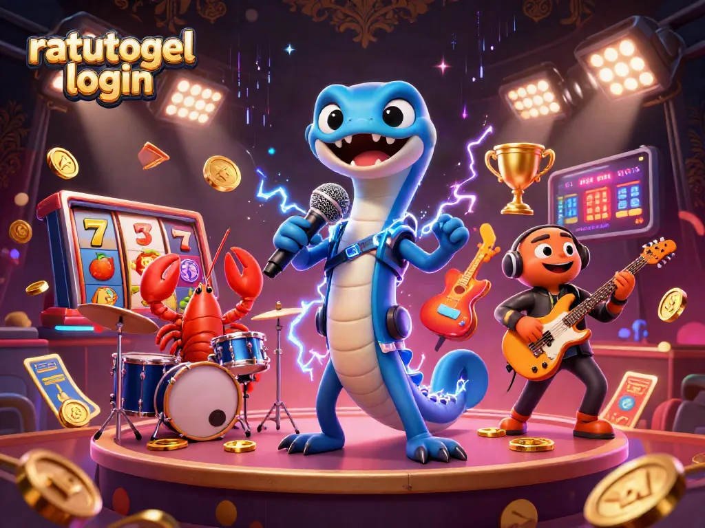 Experience the excitement of ratutogel login with a vibrant underwater casino scene featuring dynamic characters.