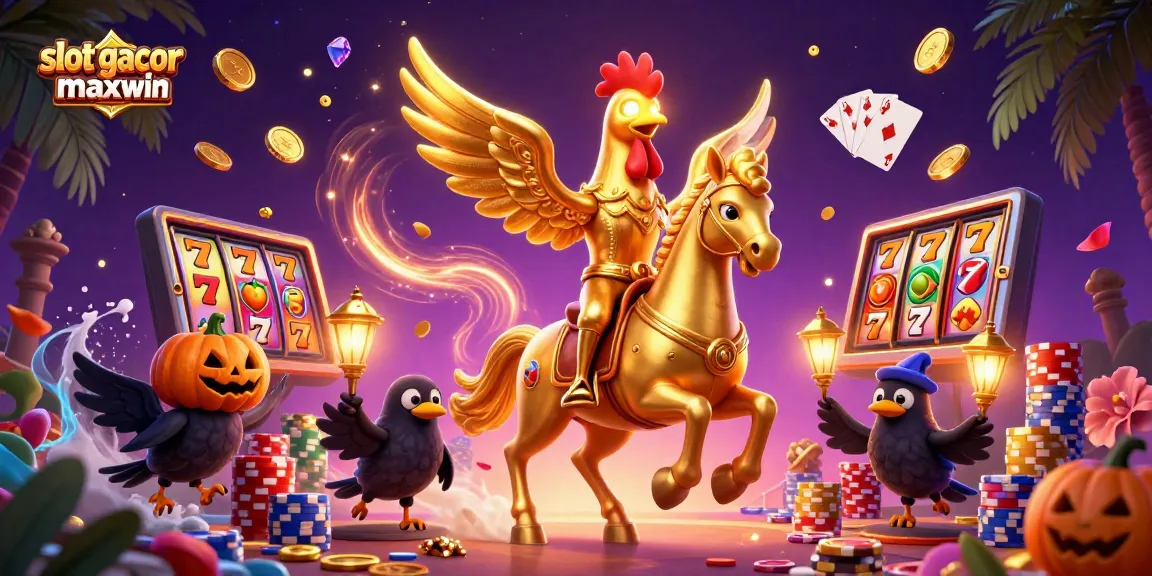 Menangkan slot gacor maxwin dengan permainan slot yang menghiasi kasino malam hari.