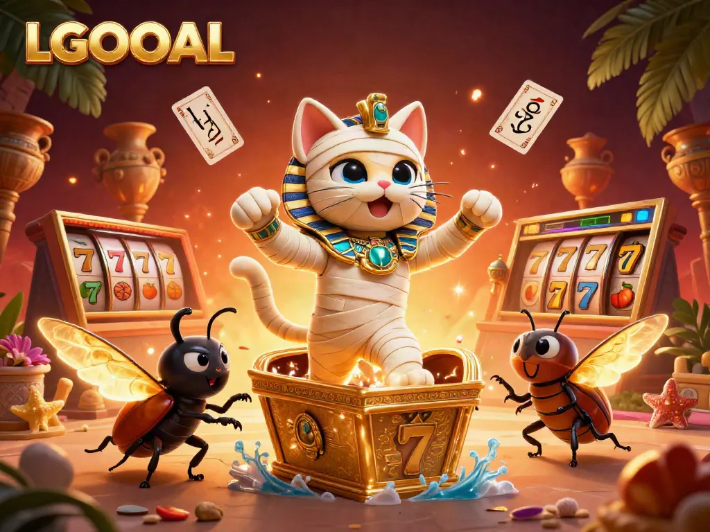 Engage in thrilling gameplay at LGOGOAL with vibrant 3D characters and casino elements.