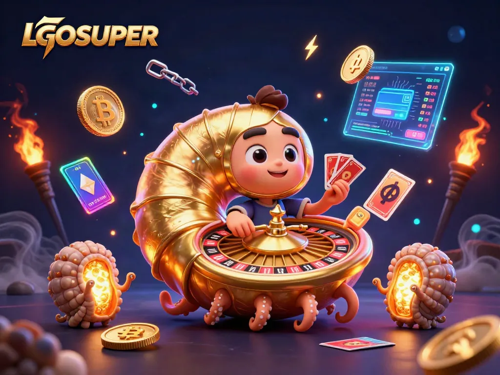Players engage with LGOSUPER as the animated ancient nautilus guides them through immersive casino games.