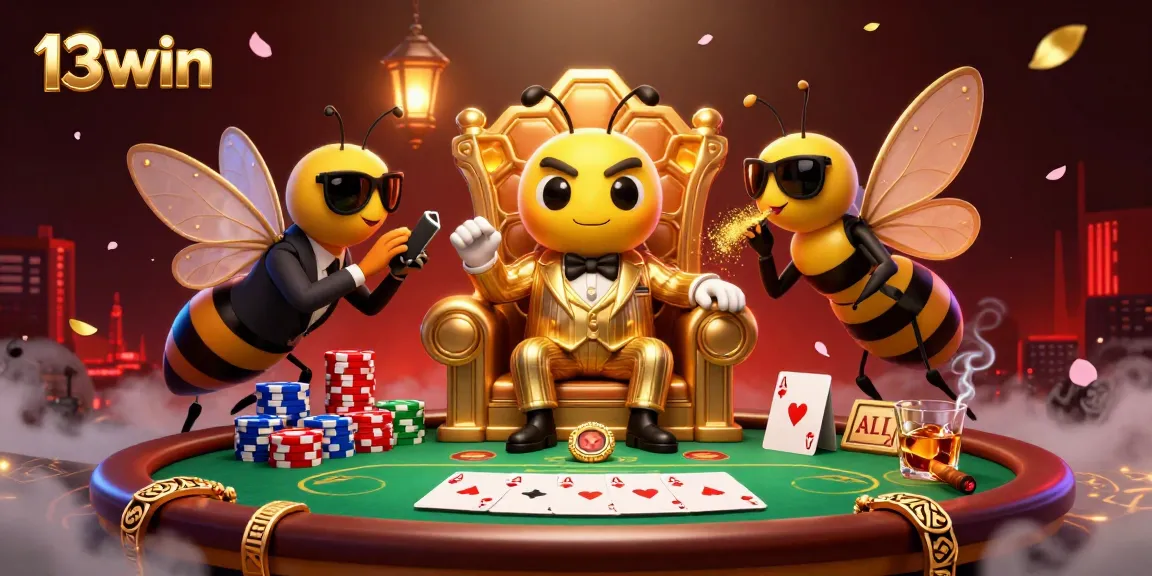 Experience thrilling action at 13win with a vibrant casino scene full of poker action and engaging characters.