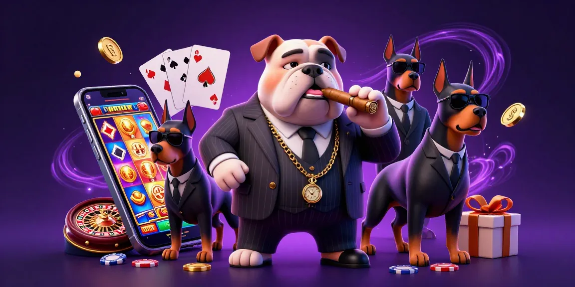SBOBET Asia's vibrant scene showcases a mafia-themed casino with dynamic gambling elements and characters.