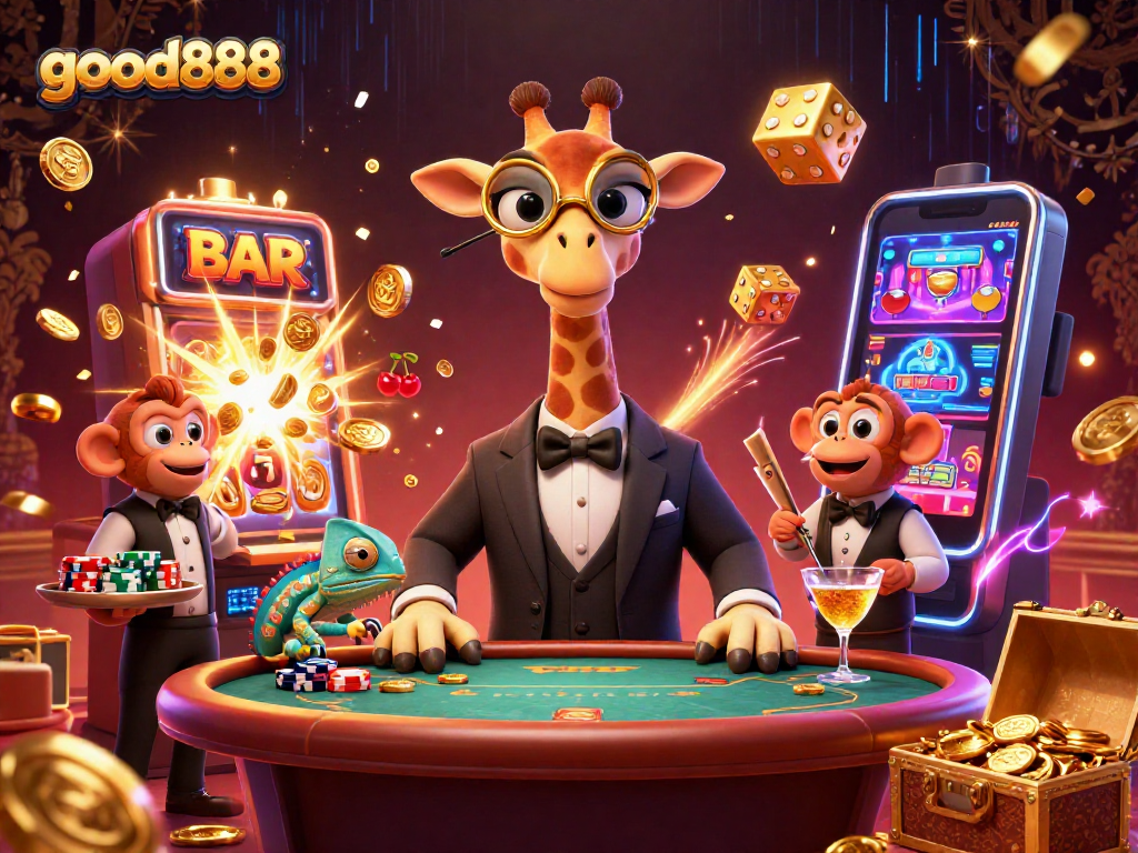 Experience the excitement of good888 with energetic casino characters and vivid game elements.