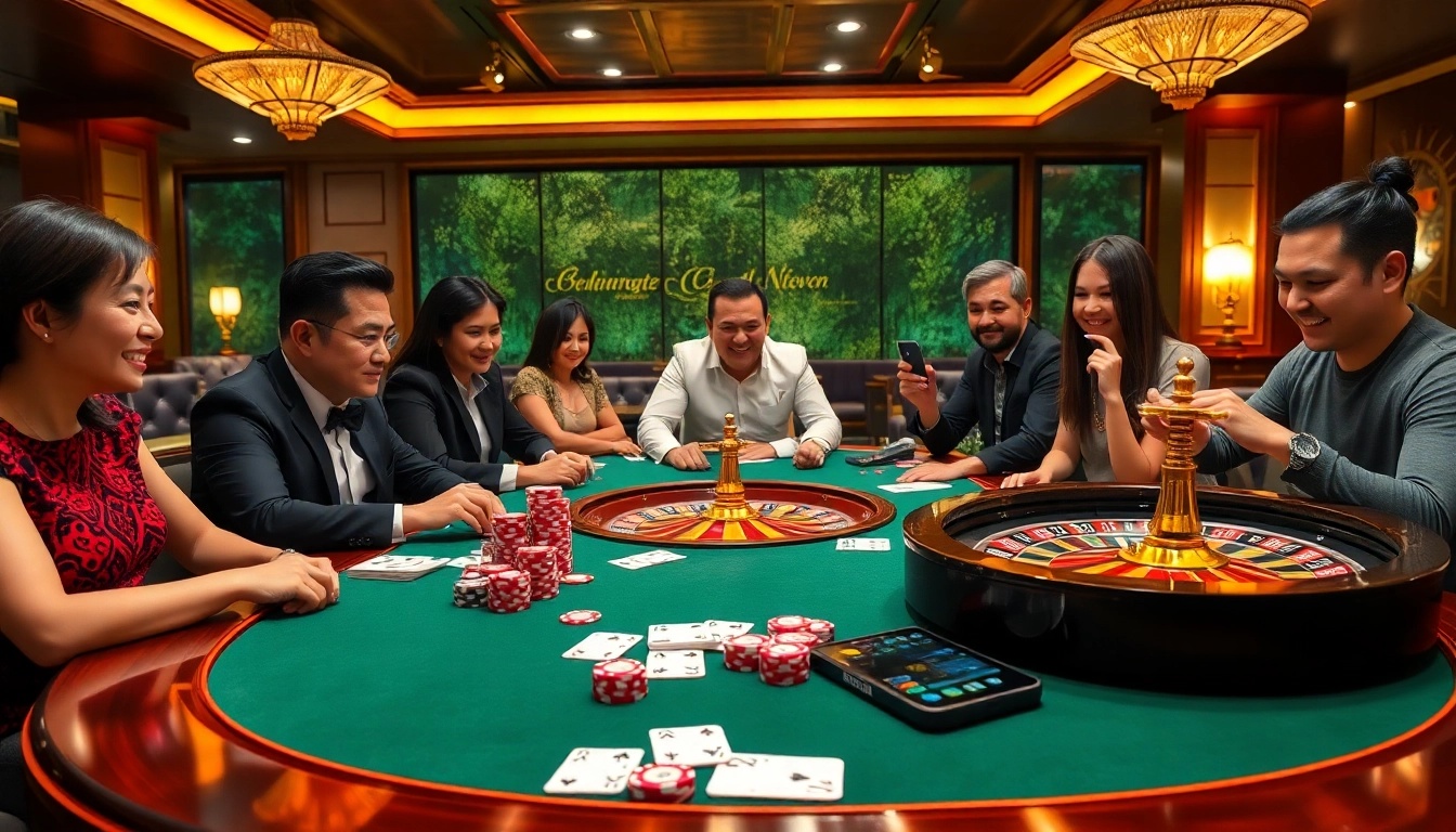 Experience the excitement at Nhà cái 78win with poker chips and an elegant roulette table.
