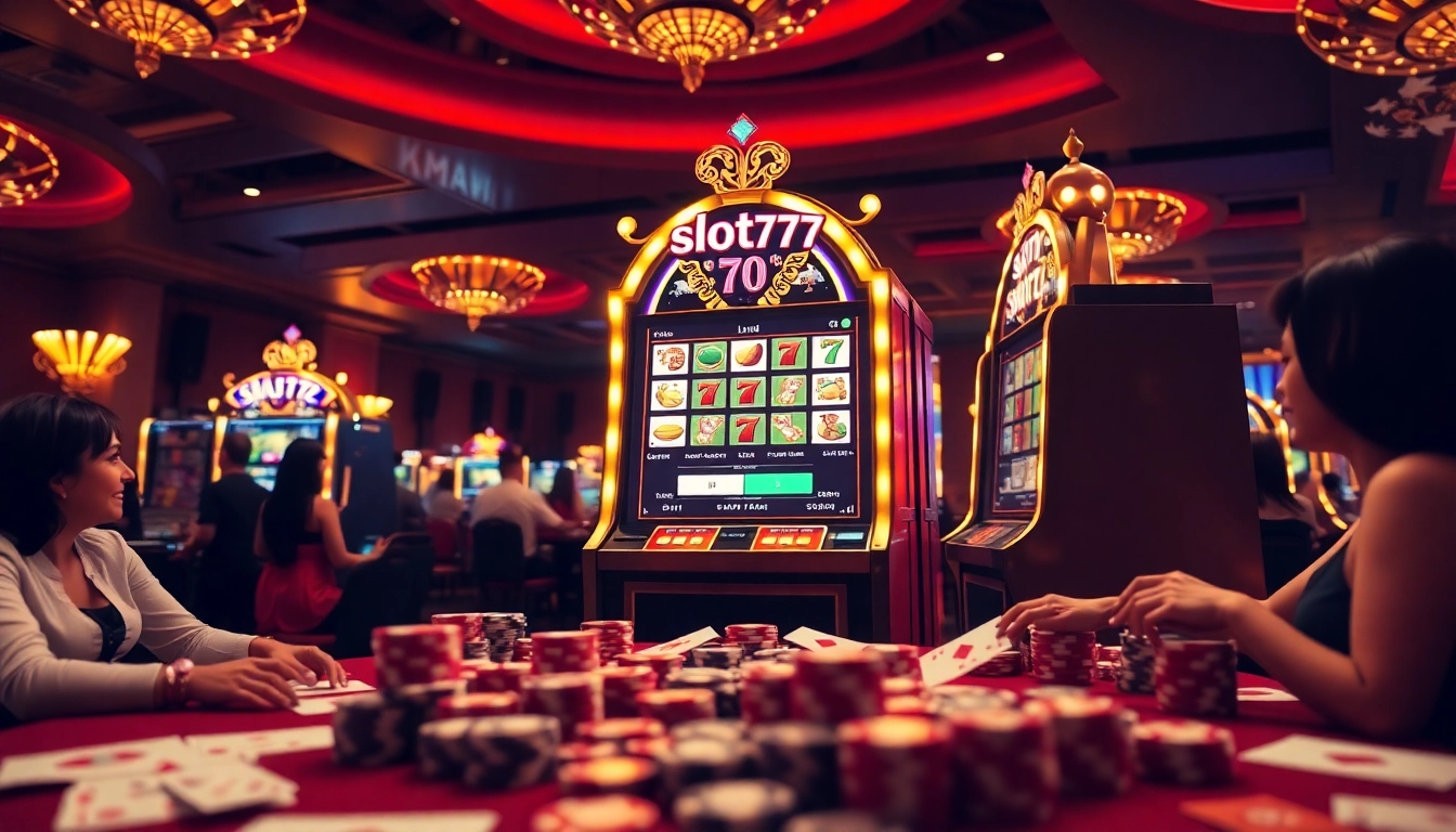 Experience excitement with slot777 login at a vibrant casino featuring thrilling games and engaging players.
