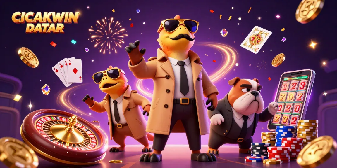 Experience the thrill of CICAKWIN DATAR with raptors in a trench coat entering a VIP lounge.