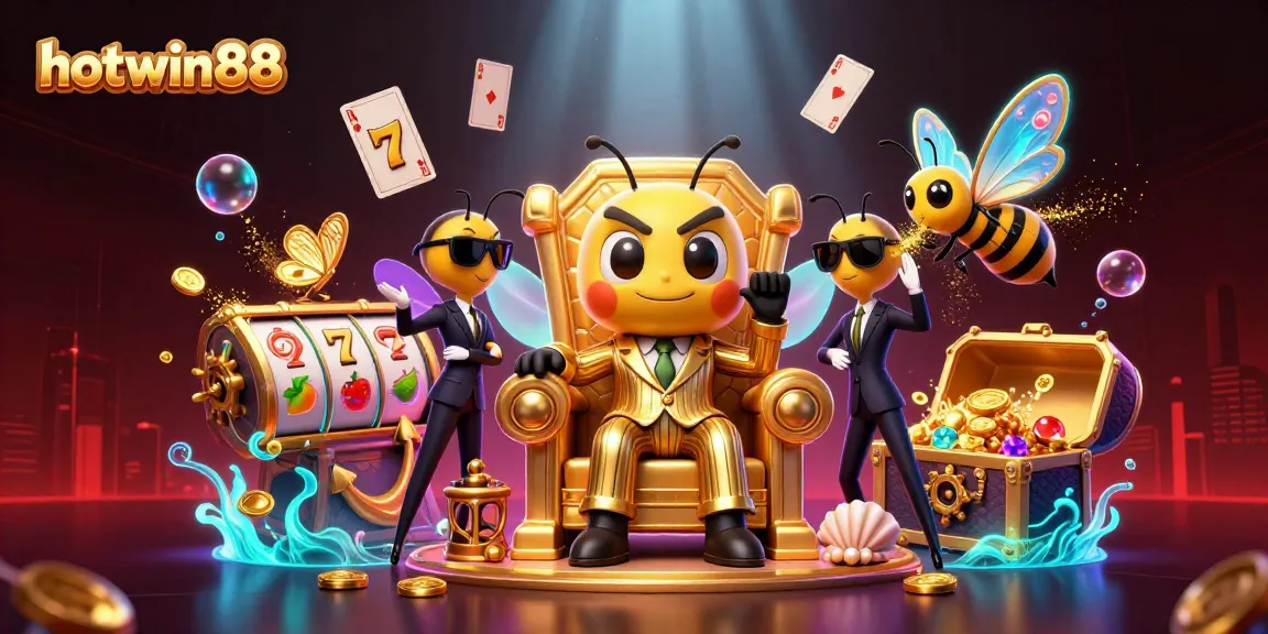 Engage with hotwin88 casino slots in a vibrant, dynamic 3D environment illustrating thrilling gameplay moments.