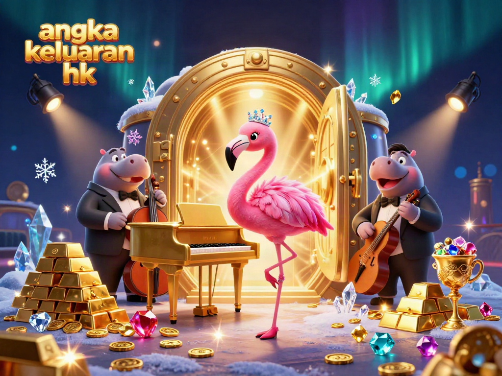 Mengamati angka keluaran hk dalam ilustrasi 3D kasino yang cerah dan penuh kemewahan.