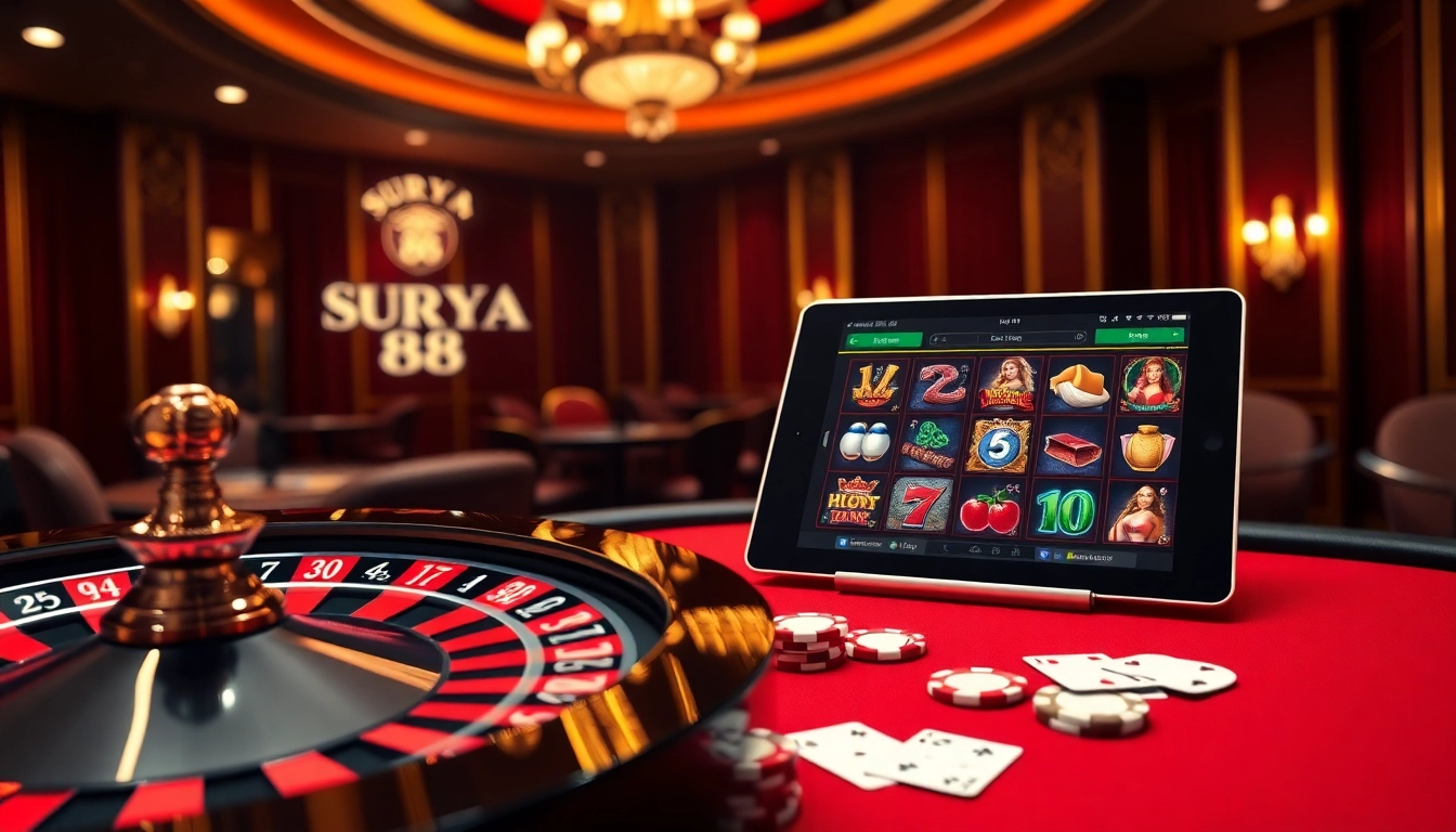 Experience winning moments at SURYA 88 with vibrant casino games and exciting roulette action.