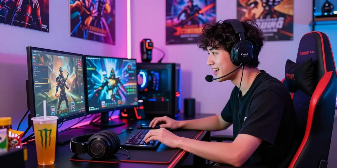 Gamer menggunakan bukumimpi138 link dalam sesi permainan online yang intens.