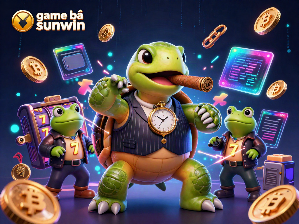 Experience the thrill of game bài sunwin with cartoon characters and vibrant casino elements.