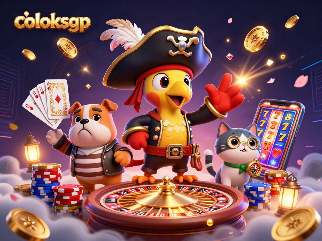 Permainan coloksgp mendebarkan dengan karakter 3D dan gemerlap uang emas dalam ilustrasi yang menawan.