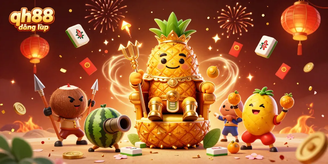 Engage with qh88 đăng nhập at an online casino featuring a fun tropical-themed scene.