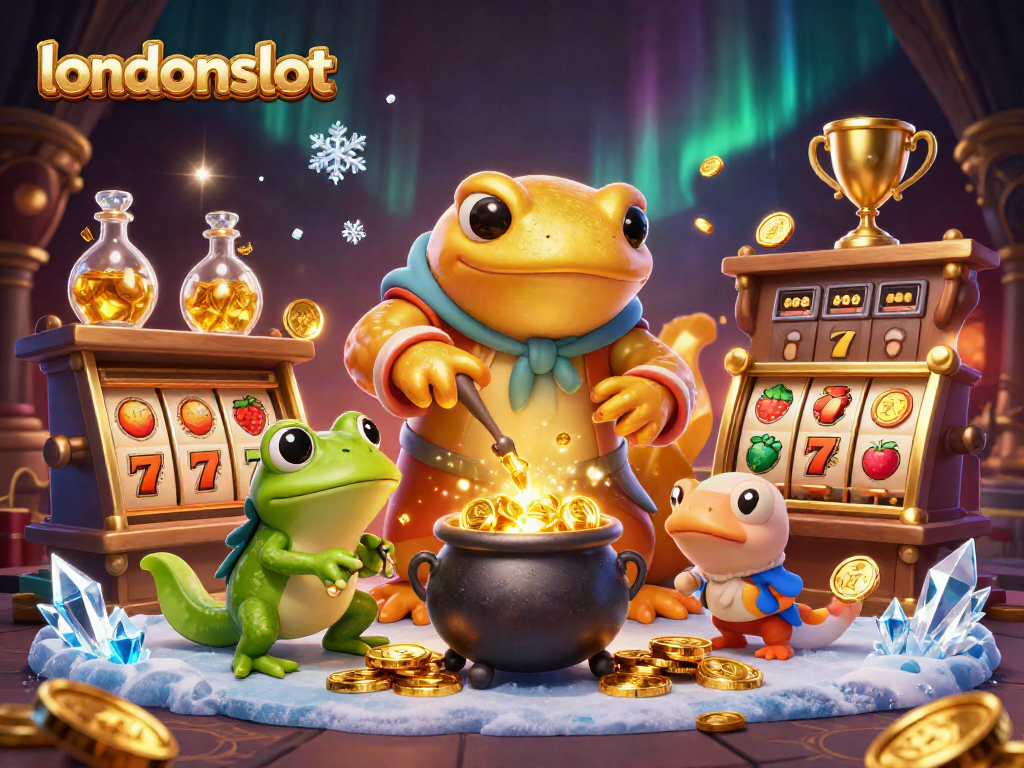 Spin the reels at londonslot, where alchemists transform coins in a vibrant casino scene.